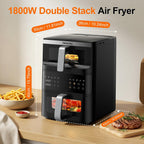 12L Double Stack Air Fryer with Viewing Window