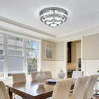 13.8 Inch Flush Mount Ceiling Light Modern Crystal