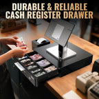 13" Cash Register Drawer Box with 6 Keys