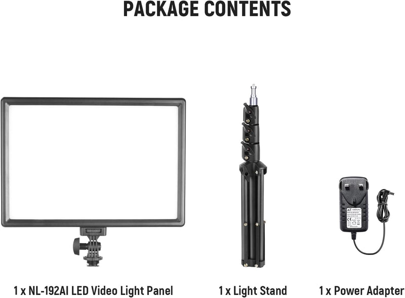13" LED Video Light Panel Kit Dimmable Bi (2 Pack)