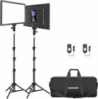 13" LED Video Light Panel Kit Dimmable Bi (2 Pack)