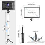 13" LED Video Light Panel Kit Dimmable Bi (2 Pack)