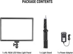 13" LED Video Light Panel Kit Dimmable Bi (2 Pack)