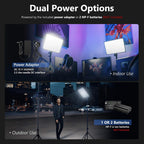 13" LED Video Light Panel Kit Dimmable Bi (2 Pack)