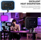 13" LED Video Light Panel Kit Dimmable Bi (2 Pack)