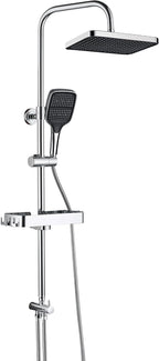 13" Rainfall Shower Set with Adjustable Riser Rail