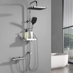 13" Rainfall Shower Set with Adjustable Riser Rail