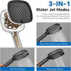 13" Rainfall Shower Set with Adjustable Riser Rail
