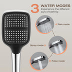 13" Rainfall Shower Set with Adjustable Riser Rail