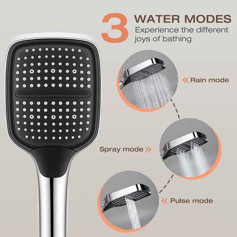 13" Rainfall Shower Set with Adjustable Riser Rail