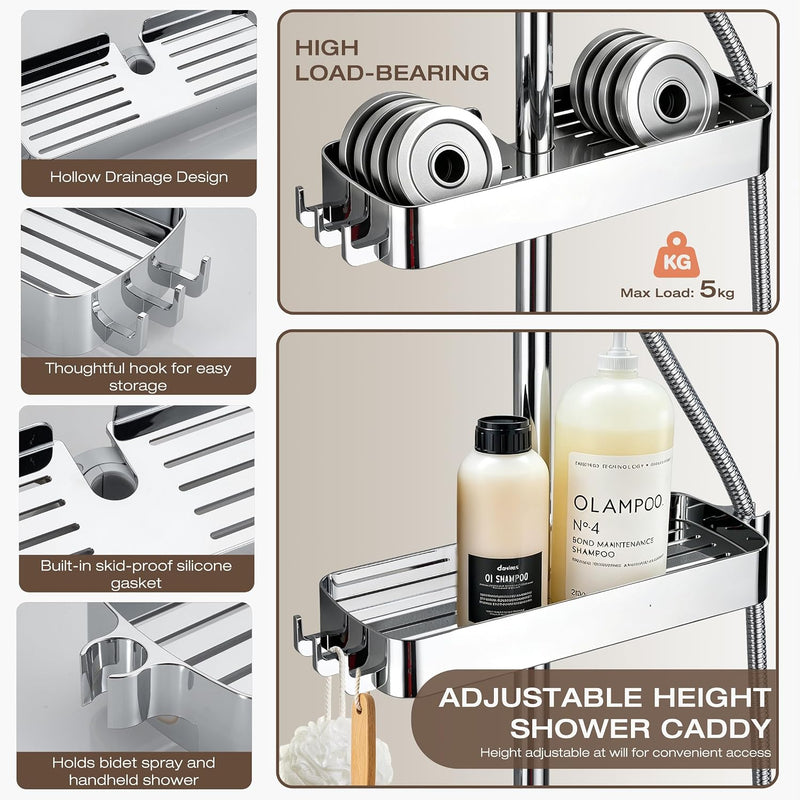 13" Rainfall Shower Set with Adjustable Riser Rail