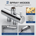 13" Rainfall Shower Set with Adjustable Riser Rail