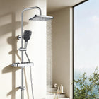 Rainfall Shower Head with Riser Rail Kit