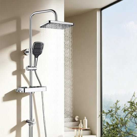 13" Rainfall Shower Set with Adjustable Riser Rail
