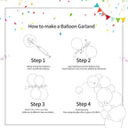 133pcs Balloon Arch Kit and Garland with Confetti