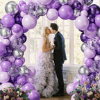 133pcs Balloon Arch Kit and Garland with Confetti