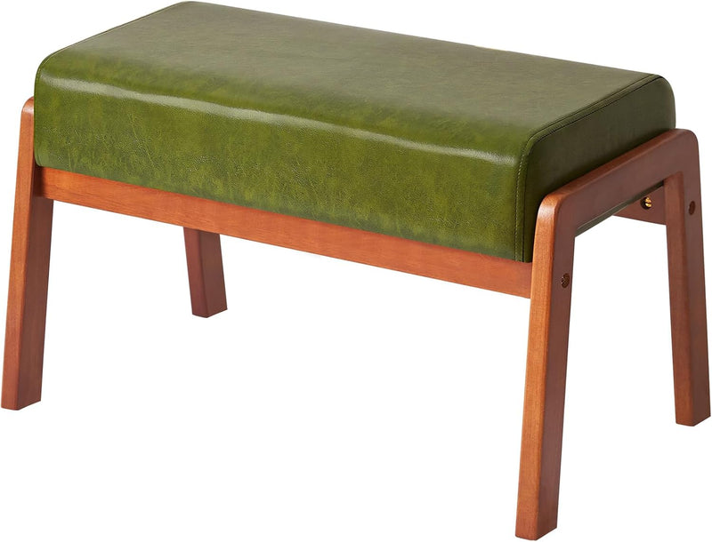 14.2” H Large Foot Stool Ottoman Rectangle PU