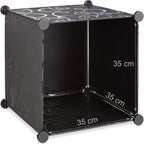 14-Compartment Shelving Unit Wardrobe Modular Plug-In Plastic