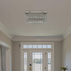 14" Crystal LED Chandelier Modern Ceiling Light Flush