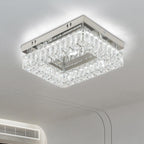 14" Crystal LED Chandelier Modern Ceiling Light Flush
