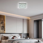 14" Crystal LED Chandelier Modern Ceiling Light Flush