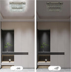 14" Crystal LED Chandelier Modern Ceiling Light Flush