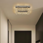 14" Crystal LED Chandelier Modern Ceiling Light Flush