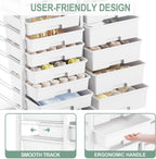 14-Drawer Craft Organiser Trolley Cart with Pegboard