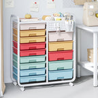 14-Drawer-Storage-Craft-Organiser-Trolley-Cart with Diy
