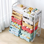 14-Drawer-Storage-Craft-Organiser-Trolley-Cart with Diy