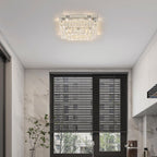 14 Inch Round Crystal Ceiling Light 3 Tier