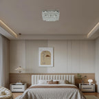 14 Inch Round Crystal Ceiling Light 3 Tier