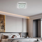 14 Inch Round Crystal Ceiling Light 3 Tier