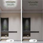 14 Inch Round Crystal Ceiling Light 3 Tier