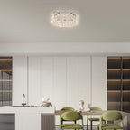 14 Inch Round Crystal Ceiling Light 3 Tier