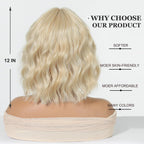14 Inches Short Auburn Wig with Bangs