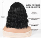 14 Inches Short Auburn Wig with Bangs
