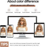 14 Inches Short Auburn Wig with Bangs