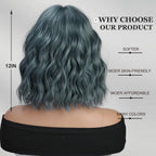 14 Inches Short Auburn Wig with Bangs