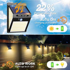 140 LED Solar Security Lights (4 Pack)