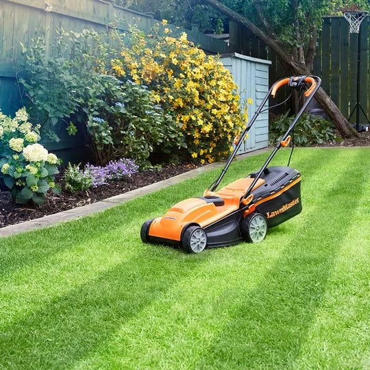 1400W 34CM Electric Lawnmower with Rear Roller Corded