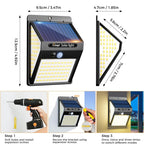 140led Solar Security Lights (4 Pack)