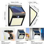 140led Solar Security Lights (4 Pack)