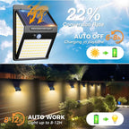 140led Solar Security Lights (4 Pack)