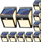 140led Solar Security Lights (4 Pack)