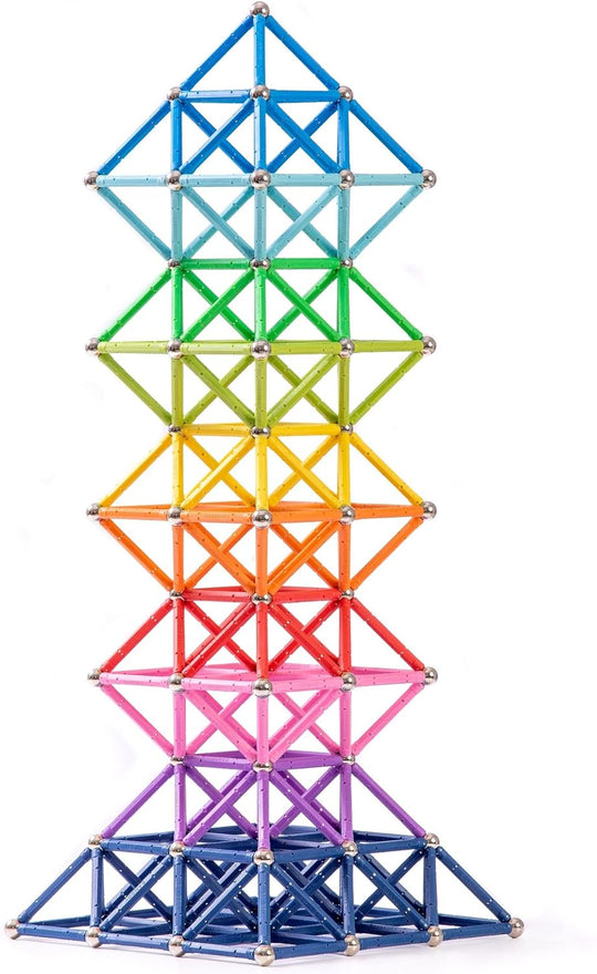 145pcs Magnetic Toys 2.3" Building Sticks Set