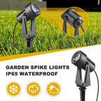 14m Garden Spike Lights Mains 3000K for Pathway