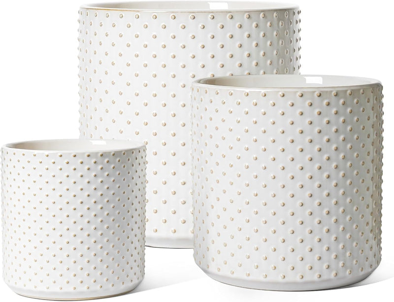 15+20+25CM Plant Pots Set Ceramic Planters