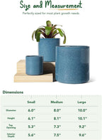 15+20+25CM Plant Pots Set Ceramic Planters