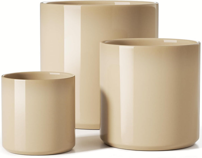 15+20+25CM Plant Pots Set Ceramic Planters